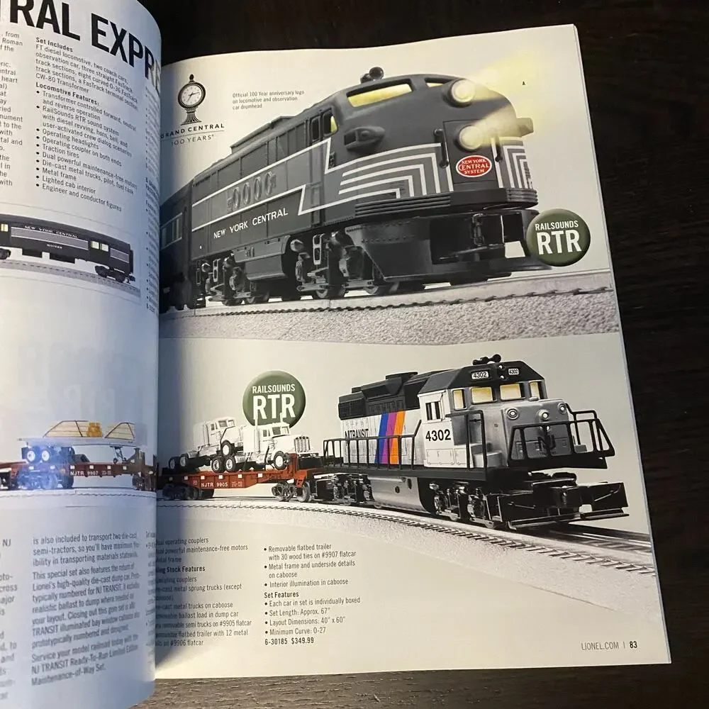 LIONEL VOLUME 2 CATALOG 2012, MODEL TRAINS, O GAUGE, O-27